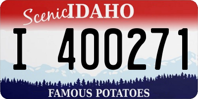 ID license plate I400271