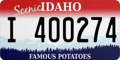 ID license plate I400274