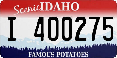 ID license plate I400275