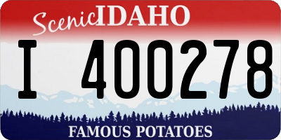 ID license plate I400278