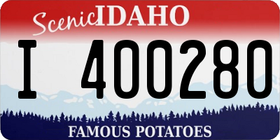 ID license plate I400280