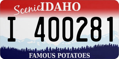 ID license plate I400281