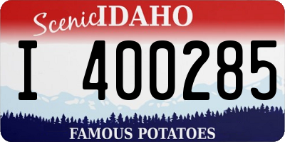 ID license plate I400285