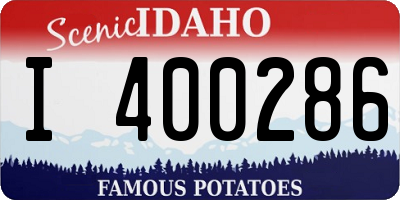 ID license plate I400286