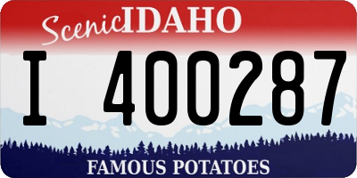 ID license plate I400287
