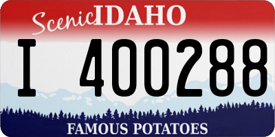 ID license plate I400288