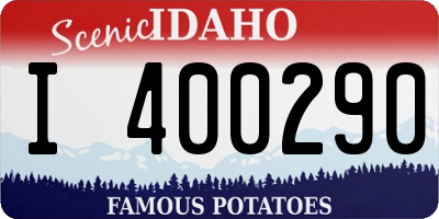 ID license plate I400290