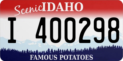 ID license plate I400298