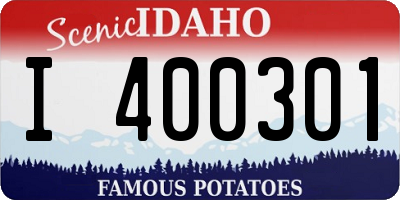 ID license plate I400301