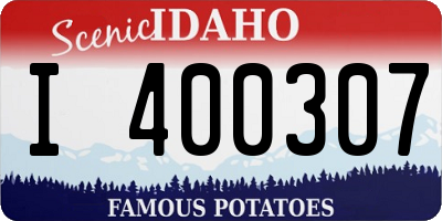 ID license plate I400307