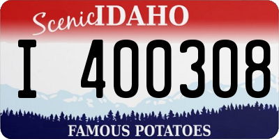 ID license plate I400308