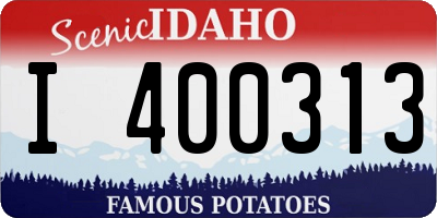 ID license plate I400313