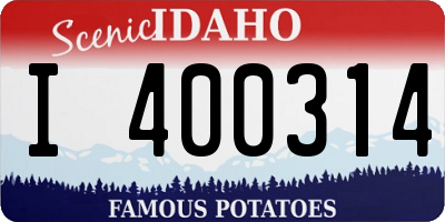 ID license plate I400314
