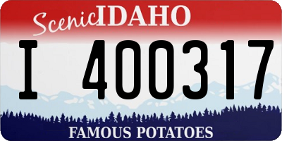 ID license plate I400317