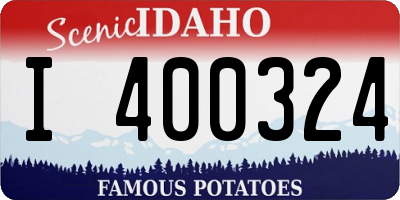 ID license plate I400324