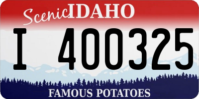 ID license plate I400325