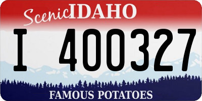 ID license plate I400327