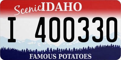 ID license plate I400330