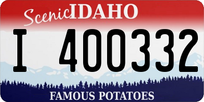 ID license plate I400332