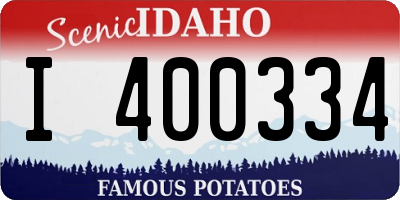 ID license plate I400334
