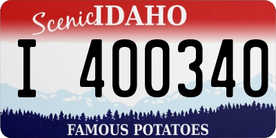 ID license plate I400340