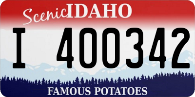 ID license plate I400342