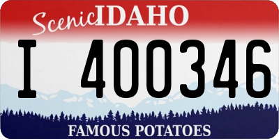 ID license plate I400346