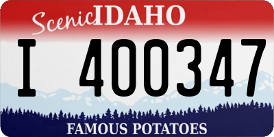 ID license plate I400347