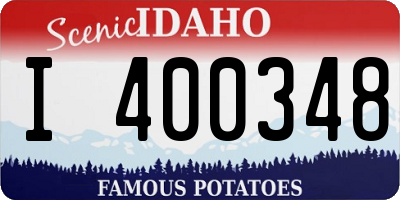 ID license plate I400348