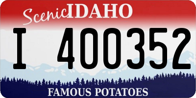 ID license plate I400352