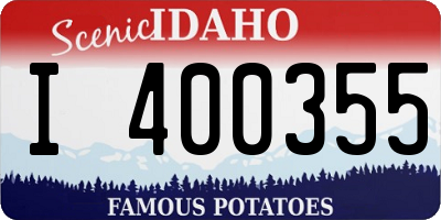 ID license plate I400355
