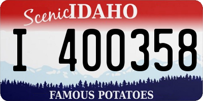 ID license plate I400358