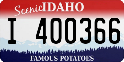 ID license plate I400366