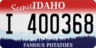 ID license plate I400368
