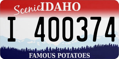 ID license plate I400374