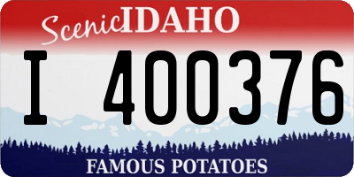 ID license plate I400376