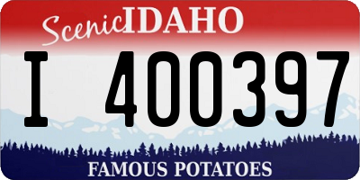 ID license plate I400397