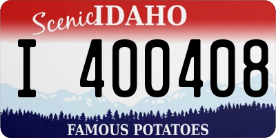 ID license plate I400408