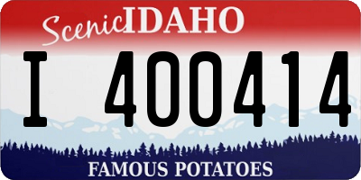 ID license plate I400414