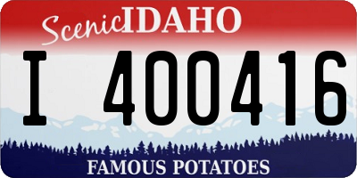 ID license plate I400416
