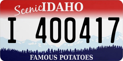 ID license plate I400417