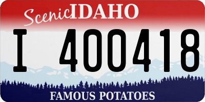 ID license plate I400418