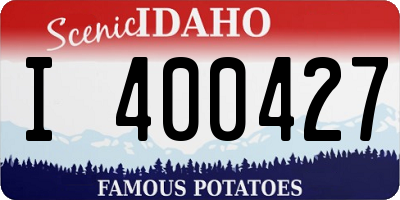 ID license plate I400427