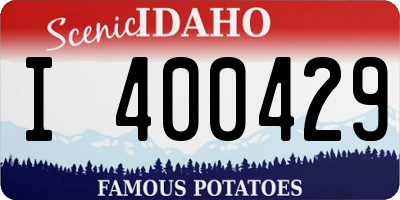 ID license plate I400429