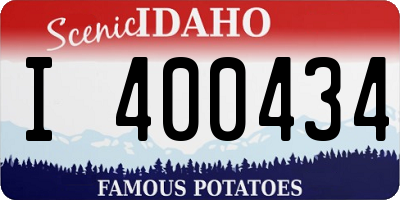 ID license plate I400434