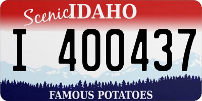 ID license plate I400437
