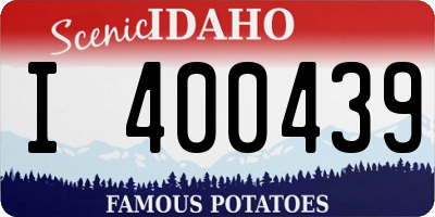 ID license plate I400439