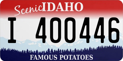 ID license plate I400446