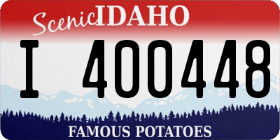 ID license plate I400448