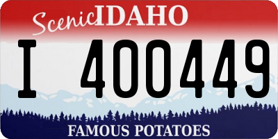 ID license plate I400449